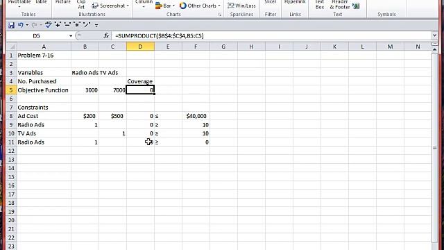 Basic LP Problem in Excel (7-16) смотреть онлайн
