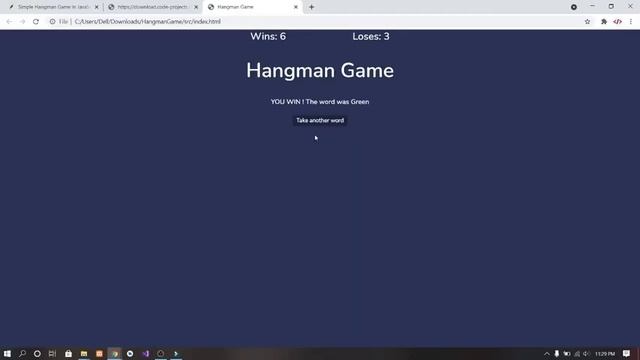 Simple Hangman Game In JavaScript With Source Code | Source Code & Projects смотреть онлайн