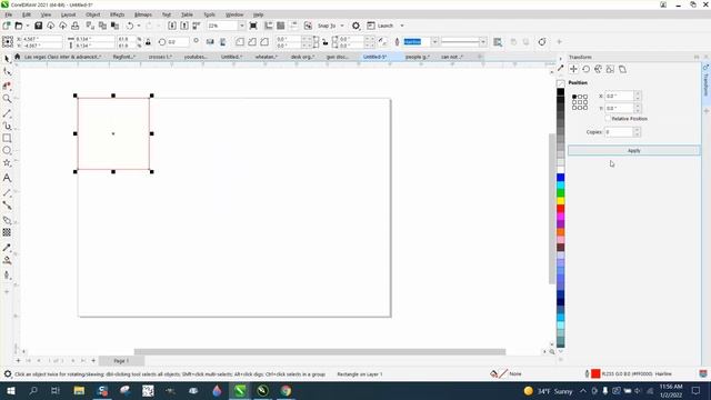 Corel Draw Tips & Tricks Transform docker POSITION Part 3 смотреть онлайн