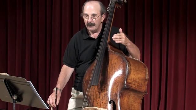 Double Bass solo from Bach's Orchestral Suite # 2 B minor "Double" смотреть онлайн