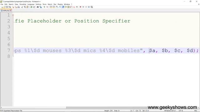 Position Specifier in PHP (Hindi) смотреть онлайн