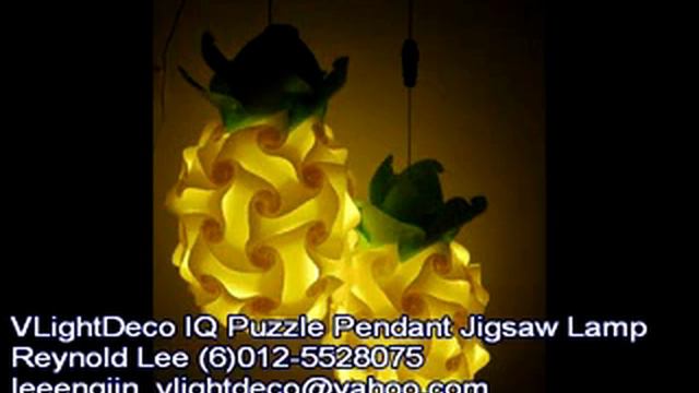 IQ Puzzle Pendant Jigsaw Lamp смотреть онлайн