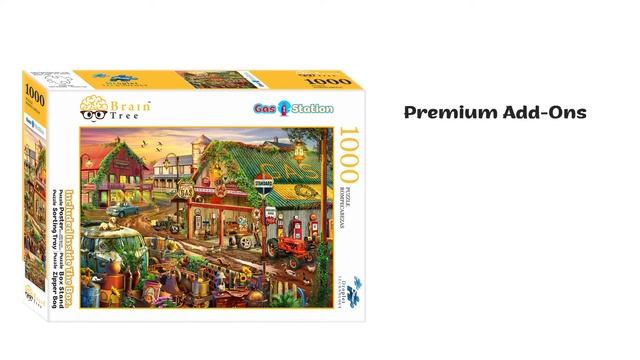 Gas Station 1000 Pieces Jigsaw Puzzle | Brain Tree Games смотреть онлайн