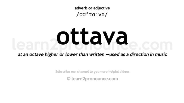 Pronunciation of Ottava | Definition of Ottava смотреть онлайн