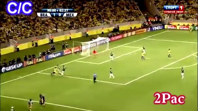 Неймар красивая голевая передача и финт смотреть онлайн