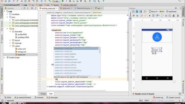 Login screen design in Constraint Layout||Android Studio||ProgrammHut смотреть онлайн