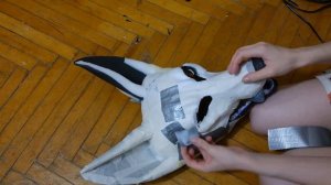 Скотчевая выкройка для офурения фурсьют-маски ✂ Irruan