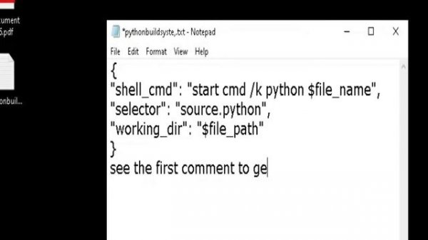 How to run python script in sublime text and show the result in the command prompt.