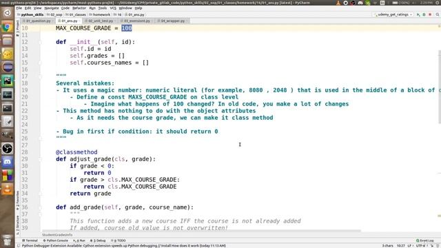 Classes Homework 3 Solution p1 [Mastering 4 critical SKILLS using Python] смотреть онлайн