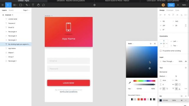 Login screen UI Design | Figma | Figma smart animate смотреть онлайн