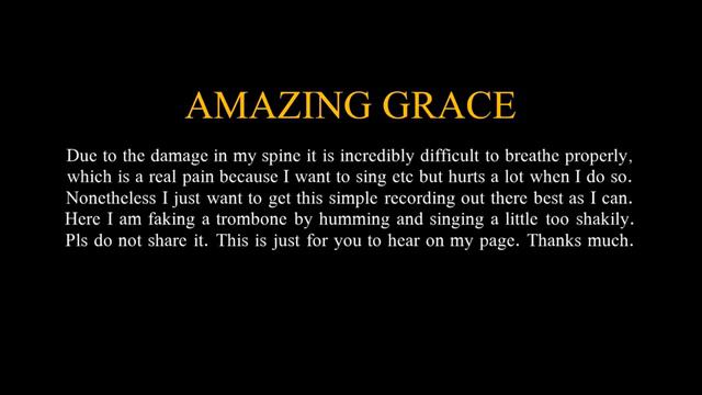 Amazing Grace | My Vocal Mimicry of a Trombone | Repost from original upload in June 29, 2017 смотреть онлайн