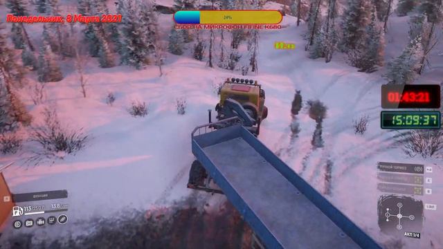 SNOW RUNNER Регион "Кольский ". Стрим Прохождение. 43 часть .( без голоса ) смотреть онлайн