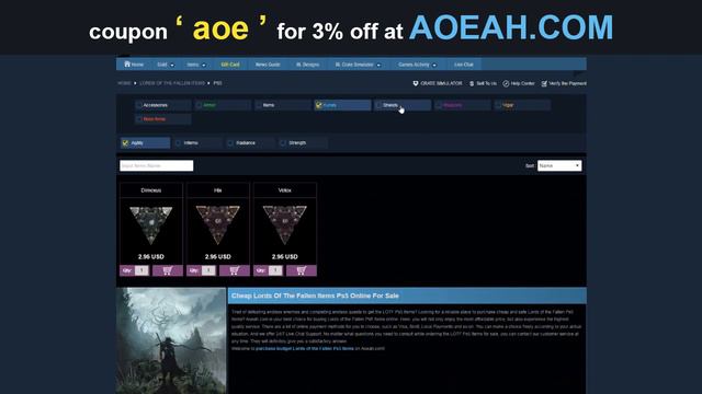 🔥Buy Lords of the Fallen Items & Vigor - Coupon "AOE" for Best Discount | AOEAH.COM смотреть онлайн