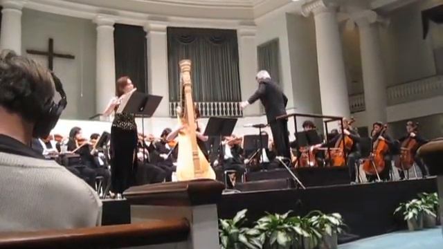Mozart Concerto for Flute & Harp LSU Symphony with Katherine Kemler and Kimberly Houser Mvmt 2 Anda смотреть онлайн