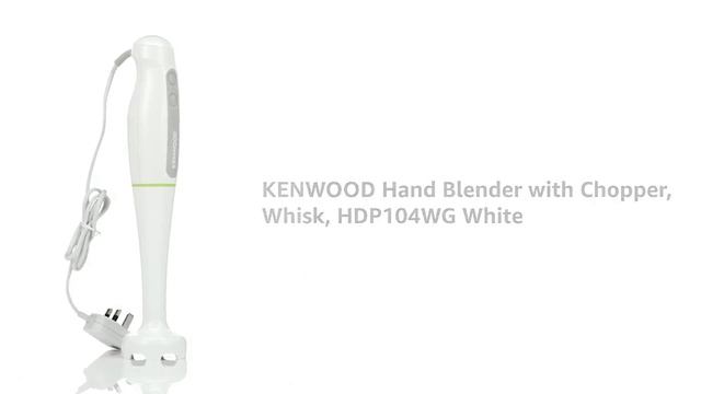 KENWOOD Hand Blender || HDP109WG || 500ml Chopper || Stainless Steel || Tri blade || White || 600W смотреть онлайн