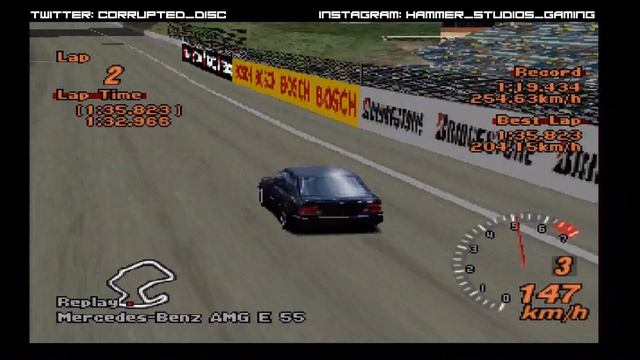 Gran Turismo 2 - Mercedes-Benz E55 AMG REVIEW смотреть онлайн
