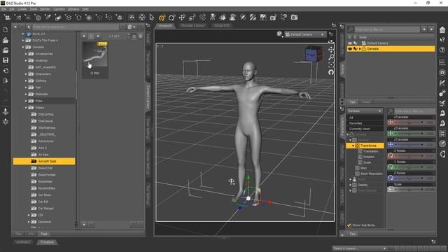 Finding Genesis in Daz Studio 4.12 смотреть онлайн