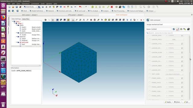 [Salome Meca Tutorial] Simulating glued contact in code aster смотреть онлайн