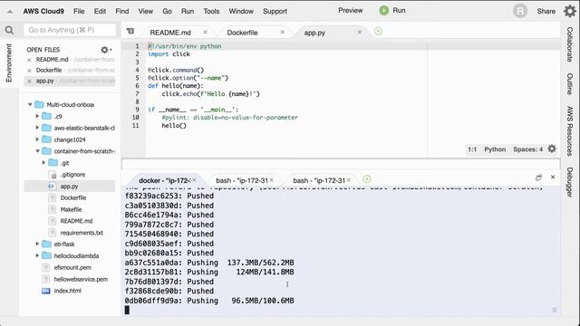 Push a Container to AWS смотреть онлайн