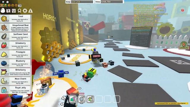 Выпала новая одаренная пчела В роблокс bee swarm simulator #3 смотреть онлайн