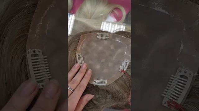 Накладка на теменную зону из натуральных волос мелированный холодный оттенок смотреть онлайн