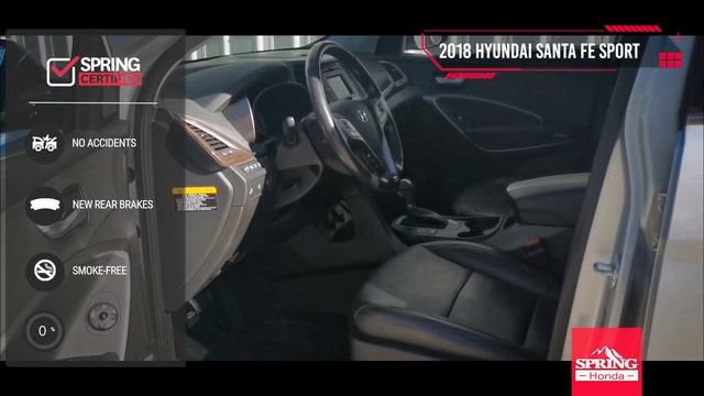 2018 Hyundai Santa Fe Sport - B12207 - Spring Honda - Cranbrook - Used SUV смотреть онлайн