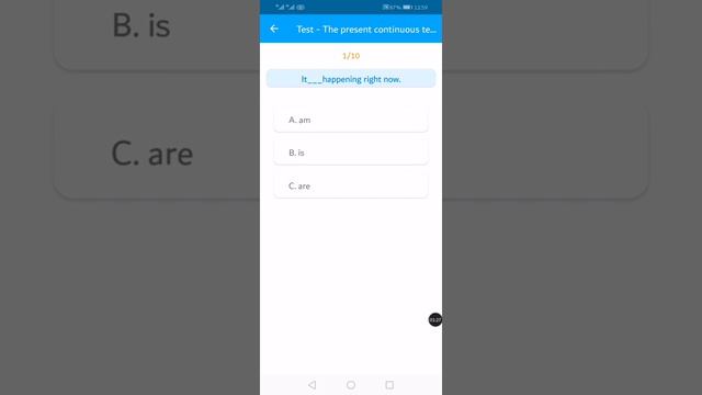 Present continuous (progressive) المضارع المستمرتيك أواى take away grammar point смотреть онлайн