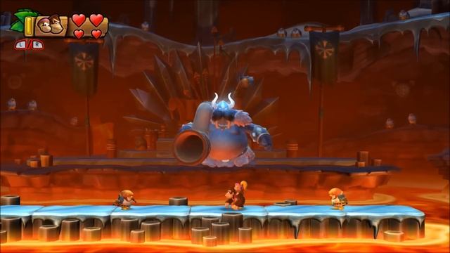 Donkey Kong Country: Tropical Freeze - 100% Walkthrough - 6-Boss Volcano Dome смотреть онлайн