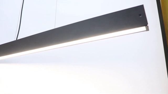 Линейный профильный подвесной светильник 1,2м 42Вт черный 4000K смотреть онлайн