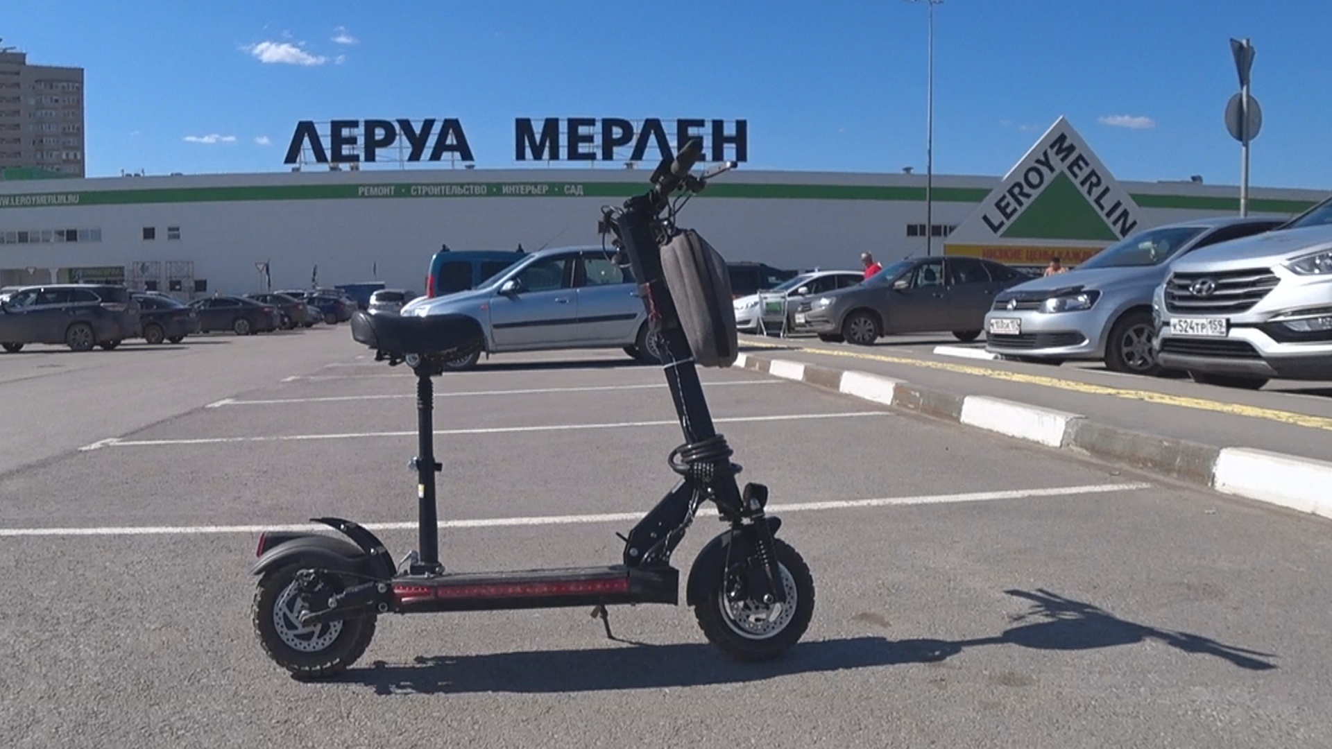 Поездка в Leroy Merlin на электросамокате White Siberia Luna смотреть онлайн