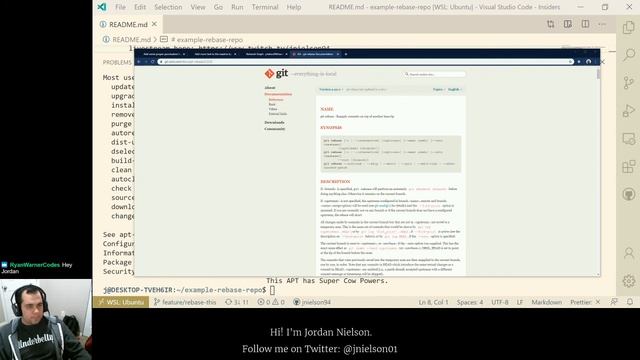 Stream 3/27/2020: Creating a git rebase -i --rebase-merges example смотреть онлайн