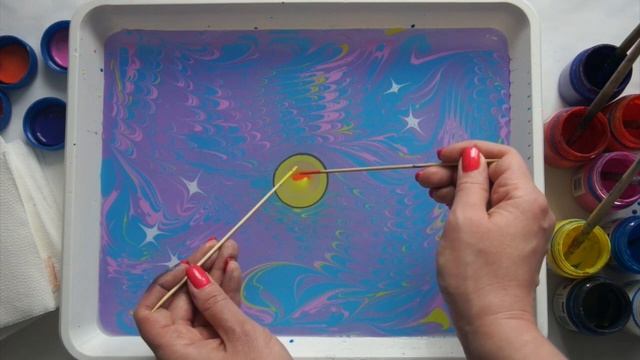 Мастер-класс «Космическое путешествие в технике Эбру» смотреть онлайн