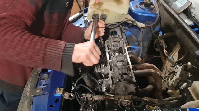Ремонт мотора Lada Kalina (прогар клапанов и трещина в ГБЦ) смотреть онлайн