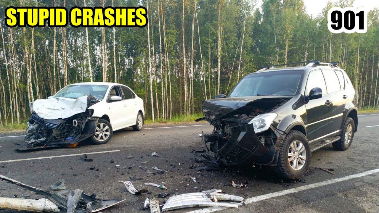 Stupid crashes 901 July 2024 car crash compilation смотреть онлайн