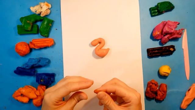 Как слепить ФЛАМИНГО. Лепим с детьми. How to sculpt a FLAMINGO. смотреть онлайн