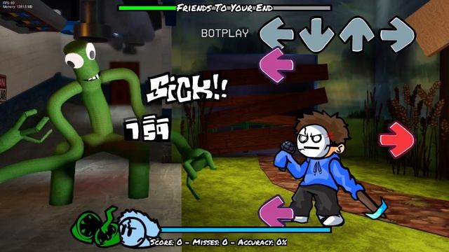 Rainbow Friends VS All Minecraft ? (FNF Friends To Your End but All Minecraft Characters Sing It) смотреть онлайн