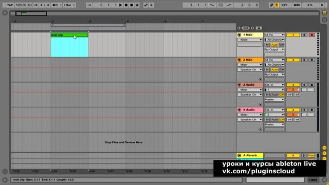 Эпизод 6 - Как создать MIDI клип в Ableton Live смотреть онлайн