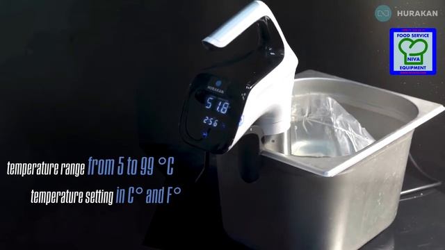 ТЕРМОСТАТ ПОГРУЖНОЙ SOUS VIDE HURAKAN HKN-SV12 смотреть онлайн