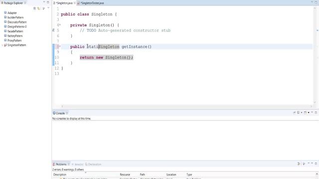 Singleton Basic implementation - eager initialization смотреть онлайн