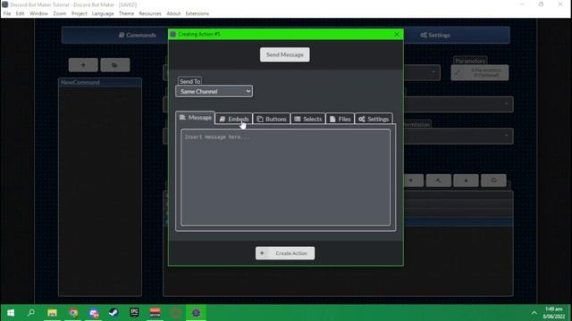 Simple Embedded Uptime Command | Discord Bot Maker смотреть онлайн