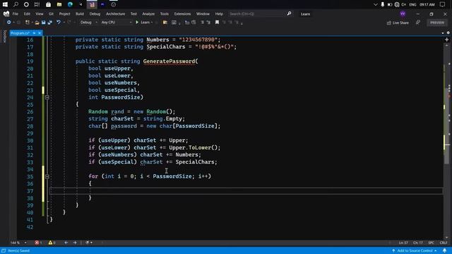 Optimized Password Generate Code C# | VS 2022 | #csharp #programming #password #generate смотреть онлайн
