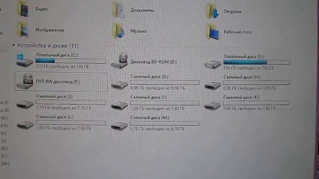 Тестирование USB Хаба Загружаем 7 портов смотреть онлайн