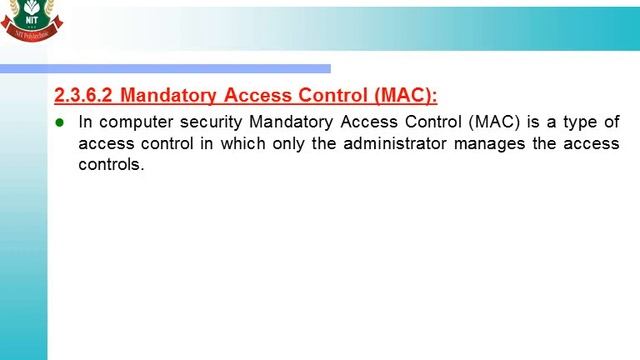 NIS 2.3.2 Access Control смотреть онлайн