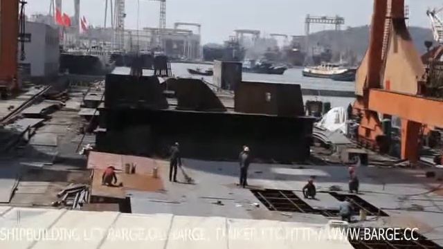 shipyard shipbuilding of vessel( tanker and LCT barge carrier) смотреть онлайн