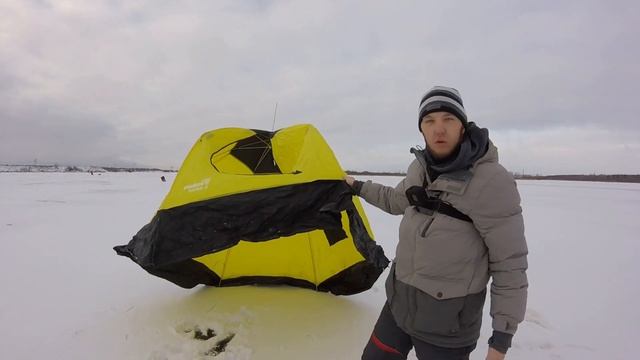 Моя ПАЛАТКА ;) зонт Helios NORD 3 для зимней рыбалки смотреть онлайн