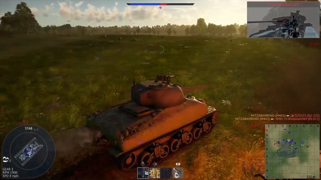 (War thunder gameplay) 6 kill M4 sherman rampage смотреть онлайн