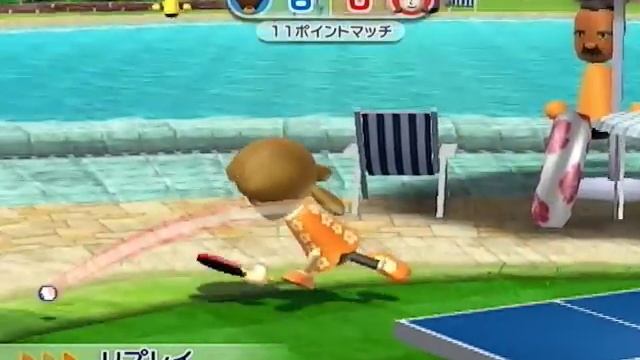Wii Sports Resort - Table Tennis - The 11 point game смотреть онлайн