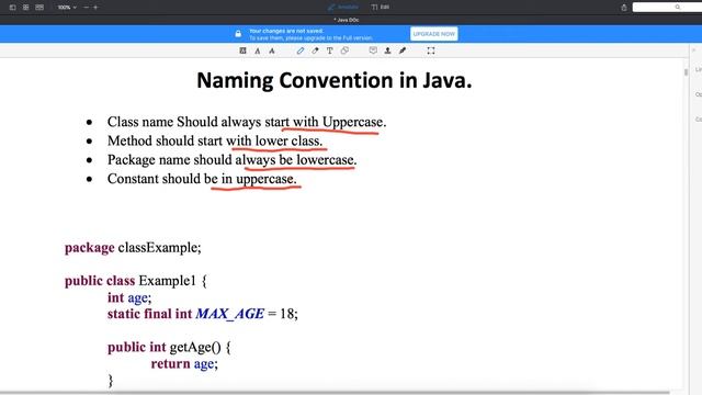 Naming Convention In Java Video-8 смотреть онлайн