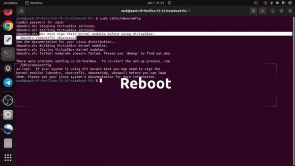 Virtualbox kernel driver not installed (rc=-1908) Ubuntu 22.04 LTS