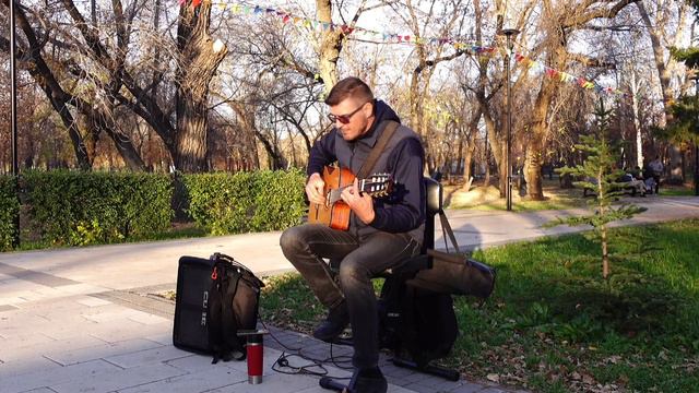 Hotel California / The Eagles / guitar solo cover смотреть онлайн